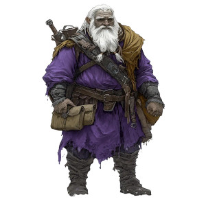 Stone-Skinned Dwarf Vinyl Car Decal Sticker – Waterproof & UV-Resistant 8"