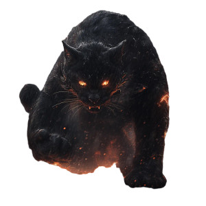 Thunder Cat Spirit Vinyl Car Decal Sticker – Waterproof & UV-Resistant 8"