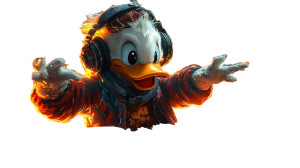 Dj Donald Duck V2 Vinyl Car Decal Sticker – Waterproof & UV-Resistant 8" Dj Donald Duck V2 Vinyl Car Decal Sticker – Waterproof & UV-Resistant 8"