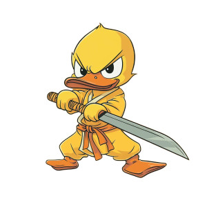 Martial Arts Duck V2 Vinyl Car Decal Sticker – Waterproof & UV-Resistant 8" Martial Arts Duck V2 Vinyl Car Decal Sticker – Waterproof & UV-Resistant 8"