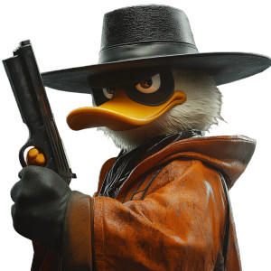 Duck In Disguise Vinyl Car Decal Sticker – Waterproof & UV-Resistant 8"