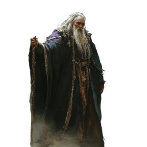 Old Fancy Wizard Vinyl Car Decal Sticker – Waterproof & UV-Resistant 8"