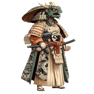 Mexican Samurai Vinyl Car Decal Sticker – Waterproof & UV-Resistant 8"