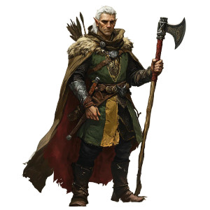 Elf Sage Warrior Vinyl Car Decal Sticker – Waterproof & UV-Resistant 8"