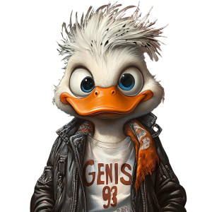 Stylish Duck Rebel Vinyl Car Decal Sticker – Waterproof & UV-Resistant 8"