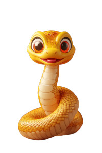 Golden Chibi Snake Vinyl Car Decal Sticker – Waterproof & UV-Resistant 8" Golden Chibi Snake Vinyl Car Decal Sticker – Waterproof & UV-Resistant 8"