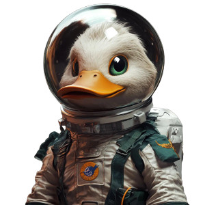 Crazy Duck Astronaut Vinyl Car Decal Sticker – Waterproof & UV-Resistant 8" Crazy Duck Astronaut Vinyl Car Decal Sticker – Waterproof & UV-Resistant 8"