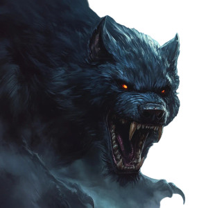 Dire Evil Warg Vinyl Car Decal Sticker – Waterproof & UV-Resistant 8"