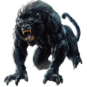 Shadow Beast V2 Vinyl Car Decal Sticker – Waterproof & UV-Resistant 8"