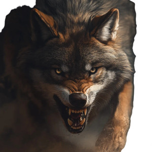 Furious Wolf Face Vinyl Car Decal Sticker – Waterproof & UV-Resistant 8"