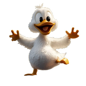 Dancing Duck Vinyl Car Decal Sticker – Waterproof & UV-Resistant 8" Dancing Duck Vinyl Car Decal Sticker – Waterproof & UV-Resistant 8"