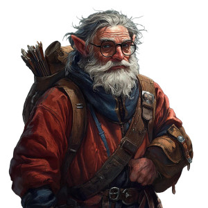 Halfling Bard Sage Vinyl Car Decal Sticker – Waterproof & UV-Resistant 8"