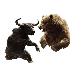 Bull Vs Bear Vinyl Car Decal Sticker – Waterproof & UV-Resistant 8" Bull Vs Bear Vinyl Car Decal Sticker – Waterproof & UV-Resistant 8"