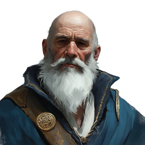 Elderly Sailor Character Vinyl Car Decal Sticker – Waterproof & UV-Resistant 8"