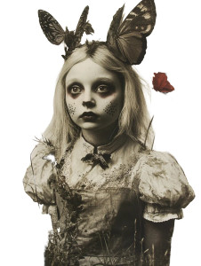 Retro Alice Vinyl Car Decal Sticker – Waterproof & UV-Resistant 8"
