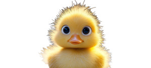 Fluffy Duck Vinyl Car Decal Sticker – Waterproof & UV-Resistant 8" Fluffy Duck Vinyl Car Decal Sticker – Waterproof & UV-Resistant 8"