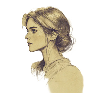 Beautiful Girl Portrait V2 Vinyl Car Decal Sticker – Waterproof & UV-Resistant 8"