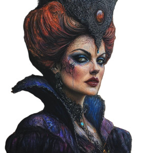 Gothic Cinderella Stepmother Vinyl Car Decal Sticker – Waterproof & UV-Resistant 8" Gothic Cinderella Stepmother Vinyl Car Decal Sticker – Waterproof & UV-Resistant 8"