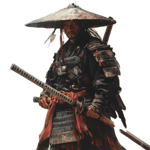 Cursed Samurai Vinyl Car Decal Sticker – Waterproof & UV-Resistant 8"