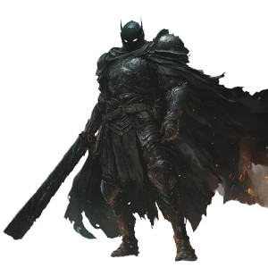 Dark Gothic Warrior Vinyl Car Decal Sticker – Waterproof & UV-Resistant 8"