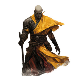 Evil Monk Dnd Vinyl Car Decal Sticker – Waterproof & UV-Resistant 8"