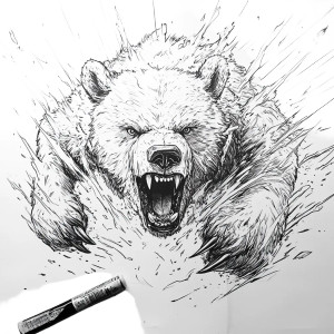 Ferocious Bear Leap Vinyl Car Decal Sticker – Waterproof & UV-Resistant 8" Ferocious Bear Leap Vinyl Car Decal Sticker – Waterproof & UV-Resistant 8"