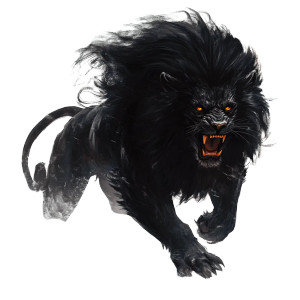 Dark Lion Creature Vinyl Car Decal Sticker – Waterproof & UV-Resistant 8"