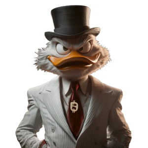 Gangster Scrooge Mcduck V3 Vinyl Car Decal Sticker – Waterproof & UV-Resistant 8"