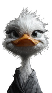 Duck Face Character Vinyl Car Decal Sticker – Waterproof & UV-Resistant 8"