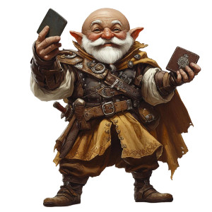 Gnome Arcane Mage Vinyl Car Decal Sticker – Waterproof & UV-Resistant 8"