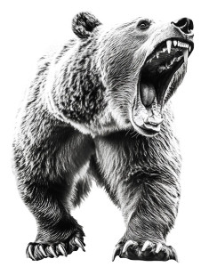 Ferocious Bear Growl Vinyl Car Decal Sticker – Waterproof & UV-Resistant 8" Ferocious Bear Growl Vinyl Car Decal Sticker – Waterproof & UV-Resistant 8"