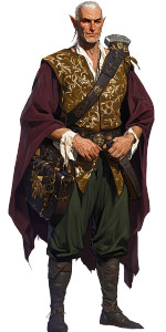 Elven Merchant Adventurer Vinyl Car Decal Sticker – Waterproof & UV-Resistant 8"