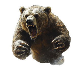 Roaring Bear V7 Vinyl Car Decal Sticker – Waterproof & UV-Resistant 8" Roaring Bear V7 Vinyl Car Decal Sticker – Waterproof & UV-Resistant 8"