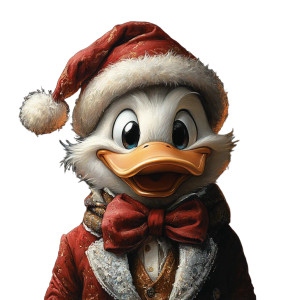 Scrooge Mcduck Santa Vinyl Car Decal Sticker – Waterproof & UV-Resistant 8"