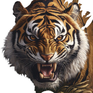 Celestial Tiger God Vinyl Car Decal Sticker – Waterproof & UV-Resistant 8" Celestial Tiger God Vinyl Car Decal Sticker – Waterproof & UV-Resistant 8"
