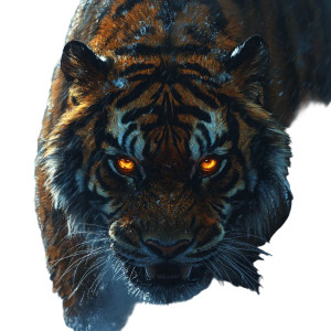 Dark Fantasy Tiger Vinyl Car Decal Sticker – Waterproof & UV-Resistant 8" Dark Fantasy Tiger Vinyl Car Decal Sticker – Waterproof & UV-Resistant 8"