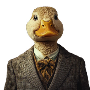 Human Duck Vinyl Car Decal Sticker – Waterproof & UV-Resistant 8"