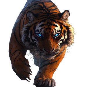 Cyberpunk Tiger Vinyl Car Decal Sticker – Waterproof & UV-Resistant 8" Cyberpunk Tiger Vinyl Car Decal Sticker – Waterproof & UV-Resistant 8"