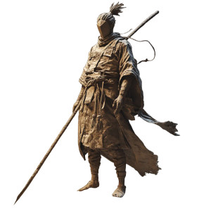Samurai With Spear V2 Vinyl Car Decal Sticker – Waterproof & UV-Resistant 8"