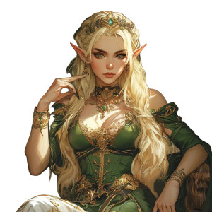 Elven Royalty Vinyl Car Decal Sticker – Waterproof & UV-Resistant 8" Elven Royalty Vinyl Car Decal Sticker – Waterproof & UV-Resistant 8"