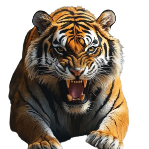 Angry Asian Tiger Vinyl Car Decal Sticker – Waterproof & UV-Resistant 8" Angry Asian Tiger Vinyl Car Decal Sticker – Waterproof & UV-Resistant 8"