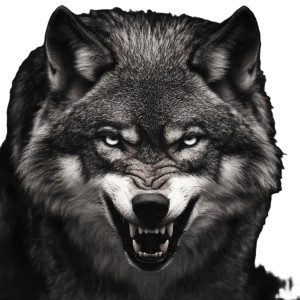 Furious Wolf Face V2 Vinyl Car Decal Sticker – Waterproof & UV-Resistant 8"