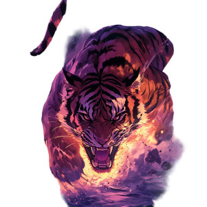 Anime Stylized Beast Vinyl Car Decal Sticker – Waterproof & UV-Resistant 8"