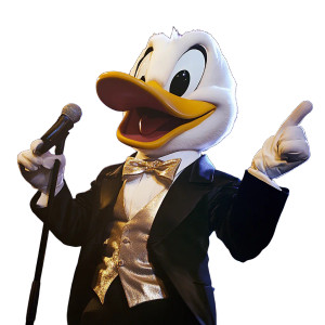 Donald Duck Sings Vinyl Car Decal Sticker – Waterproof & UV-Resistant 8"