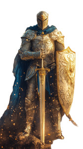 Majestic Platinum Knight Vinyl Car Decal Sticker – Waterproof & UV-Resistant 8"