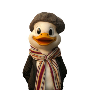 Duck Mascot Tour Vinyl Car Decal Sticker – Waterproof & UV-Resistant 8"