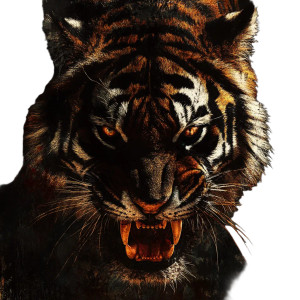 Scary Tiger Poster Vinyl Car Decal Sticker – Waterproof & UV-Resistant 8" Scary Tiger Poster Vinyl Car Decal Sticker – Waterproof & UV-Resistant 8"