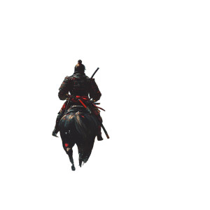 Samurai In Forest Vinyl Car Decal Sticker – Waterproof & UV-Resistant 8"