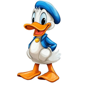 Donald Duck V6 Vinyl Car Decal Sticker – Waterproof & UV-Resistant 8"