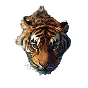 Fantasy Tiger Vinyl Car Decal Sticker – Waterproof & UV-Resistant 8" Fantasy Tiger Vinyl Car Decal Sticker – Waterproof & UV-Resistant 8"